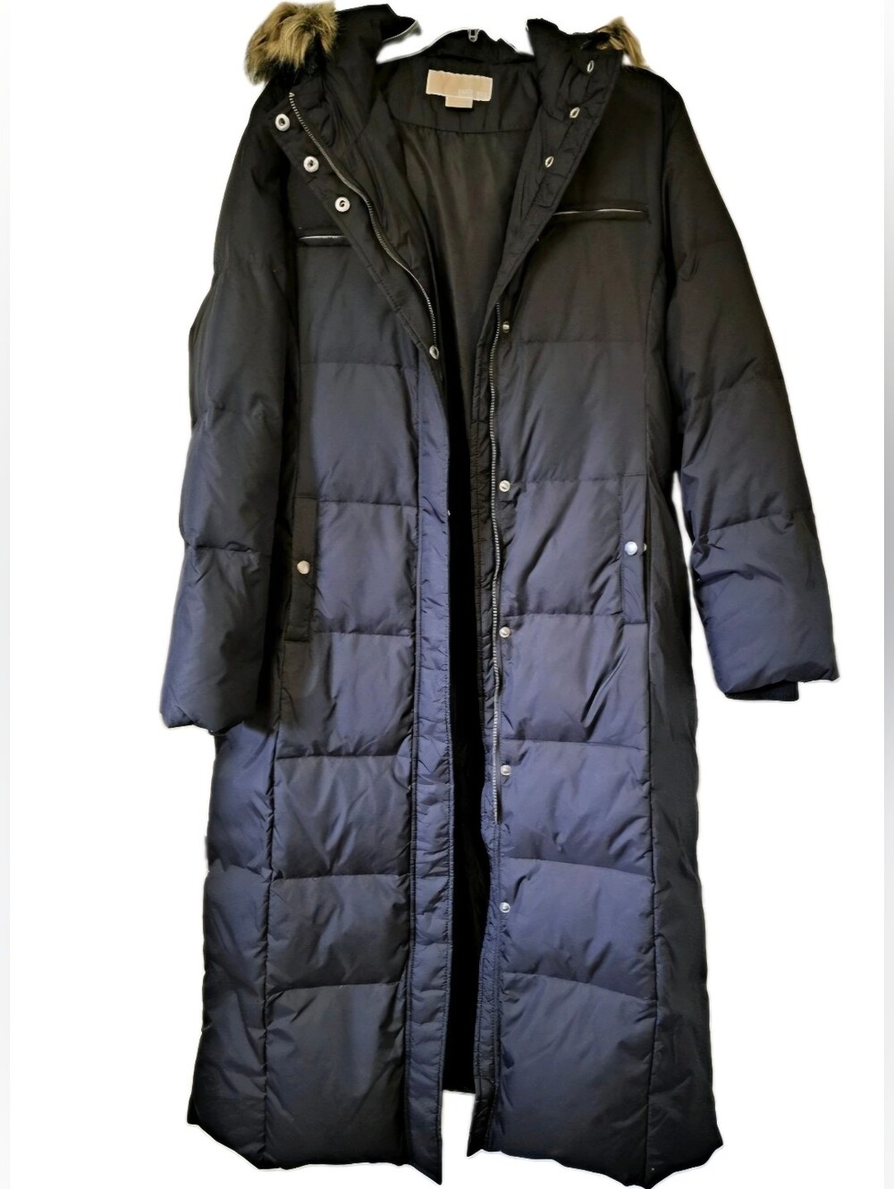 MICHAEL Michael Kors Women's Maxi Down Quilted Winter Coat Size L, Expresso - Picture 2 of 11